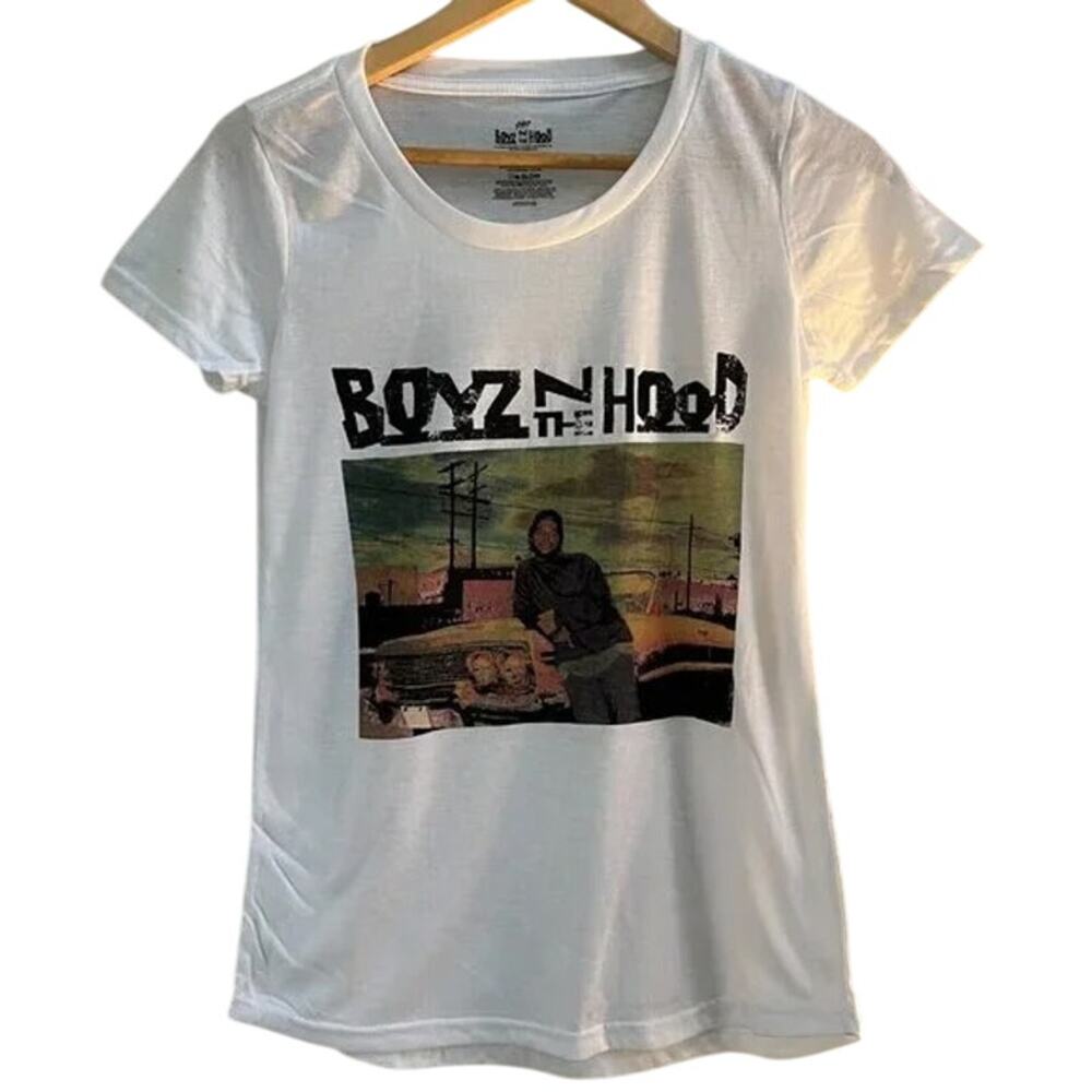 Boyz N The Hood Vintage Style Ice Cube Short Sleeve Unisex T Shirt L White #3573